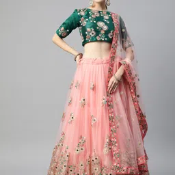 divine international trading co Embroidered Semi Stitched Lehenga Choli-picture-13
