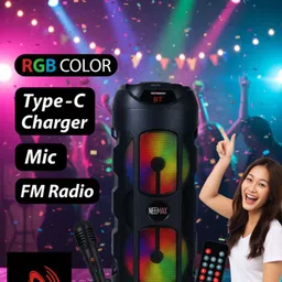 Neemax J WOW Rock Speakers 40W premium quality led light 40 W Bluetooth Speaker 40 W Bluetooth Party Speaker image 3