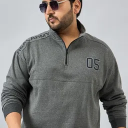 austivo Men Full Sleeve Solid Sweatshirt image 1