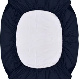 sleep matic Waterproof 75"x72" cotton fitted king size mattress protector Nevi Blue image 5