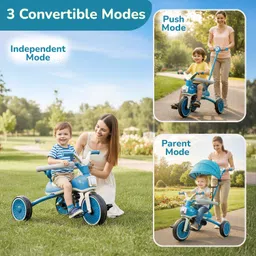 r for rabbit Tiny Toes Karizma Kids Cycle for 1.5 to 5 years with Rubber Wheel and Basket TCTTKBG01 Tricycle image 4