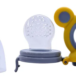 honey boo Handle Fruit Feeder with Soft Silicone Mesh Nipple Soother Ideal for Newborn Teether and Feeder image 3