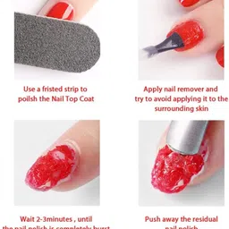 ruby face Gel Nail Polish Remover, Cuticle Oil with 6 Step Buffer 3 pcs set image 4