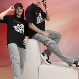 HIGHLANDER  Unisex Graphic Printed Drop Shoulder-Sleeves Oversized T-shirt-picture-15