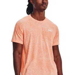 UNDER ARMOUR Streaker Micro Mesh Abstract Printed Short Sleeves Slim-Fit T-Shirt-picture-12