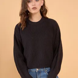 STYLE BLUSH Self Design Acrylic Pullover-picture-42