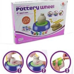 sno Electric Battery Operated Pottery Wheel Set Clay Pot Making Machine Game POT_56 image 4
