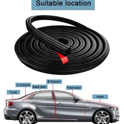 serplex Universal Car Door Seal Strip Car Beading Roll For Door image 3