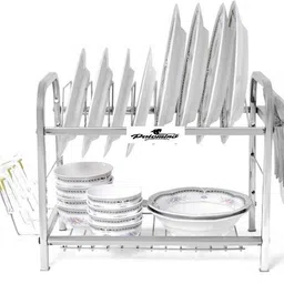 palomino Utensil Kitchen Rack Mini 2-Layer Stainless Steel Wall-Mount Kitchen Rack, 12x15" Dish Stand Steel-picture-32