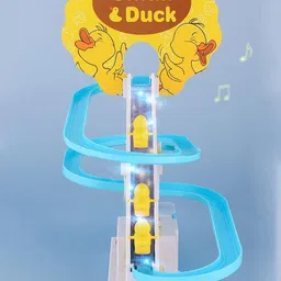 ktrs Duck Climbing Toys,Electric Duck Chasing Race Track Game Set image 3