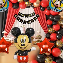 Special You 59-Pcs Red & Black Mick Mouse Theme Birthday Decoration-picture-24