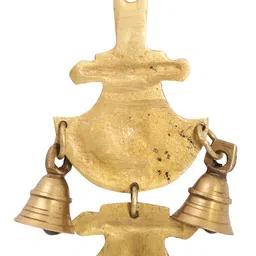Two Moustaches Brass Hanging Bells image 2