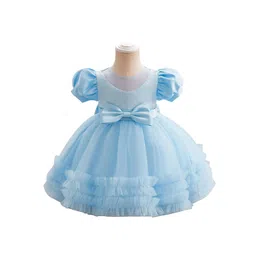 StyleCast x Revolte Girls Sequin Fit & Flare Puff Sleeve Dress-image-68