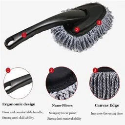 GRINOY Mini Car Duster - Soft Microfiber Dash Brush for Cleaning Home, Kitchen, Computer - Dusting Tool image 2