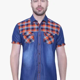 Kuons Avenue Men Checked Cotton Smart Slim Fit Casual Shirt-picture-26