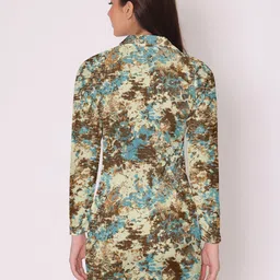 DressBerry Multicoloured Velvet A-Line Mini Dress image 5