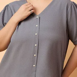 all about you Women Puff Sleeve Top Plus Size image 2