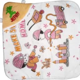 baby zone Embroidered, Printed, Solid Crib Hooded Baby Blanket for Mild Winter image 5