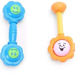 zokato 3 in 1 Rattle Set. Premium Quality Dafli with A Rattle for Infants Rattle image 3