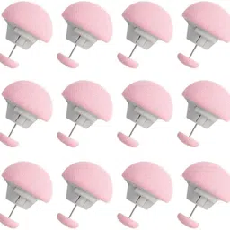 hexoniq Quilt Fixing Clips, Duvet Cover Clips,Mushroom Round Fixing Clips with Buttons Cotton, Plastic Cloth Clips-picture-10