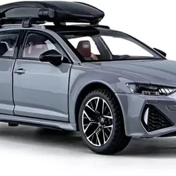1:24 Scale Big Size Audi RS6 Toy Car Metal Pullback Diecast Car-image-13