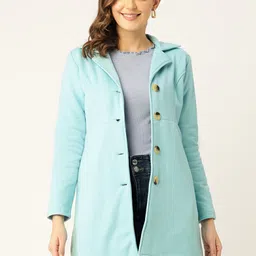 brinns Polycotton fleece Solid Coat For Women-picture-21