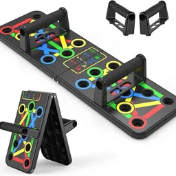 megavalue 14 in 1 Multipurpose Pushup Board With Double Toning Tube Fitness Accessory Kit Kit image 2