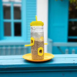 sage Hanging Bird Feeder for Garden & Balcony | Outdoor Food Dispenser Window Bird Feeder Bird Feeder-picture-12