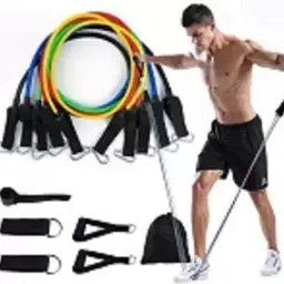 alornor 11 Pcs Portable Resistance Fitness Exercise Bands for Men&Women Resistance-L72 Resistance Tube image 3