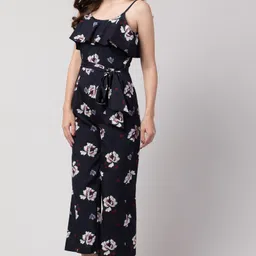 slenor Floral Print Women Jumpsuit image 3
