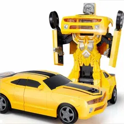 ichoice Robot Car Toy, Deform Transform Car with 3D Light and Music Toy for Kids, Battery Operated Robot Car for Kids image 1