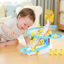 bachpan Automatic Duck Slide Toy – Musical Climbing Track with 3 Ducks image 2