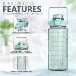 hnmn enterprises Transparent Water Bottle Leakproof Durable Sipper Water bottle 3200 ml image 4