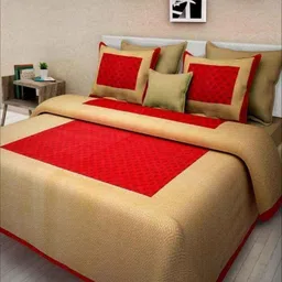 krismartelite Cotton Queen Flat 144 TC Printed Bedsheet-picture-12