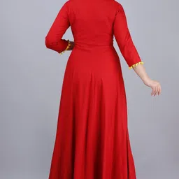 kalaxi Viscose Rayon Stitched Anarkali Gown image 2