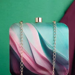 Swisni Water Resistant Printed Box Clutch-picture-34