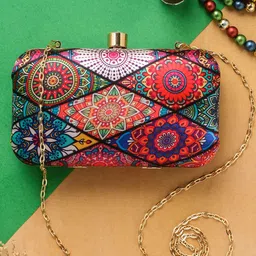 Swisni Printed Box Clutch-picture-15