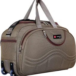 rengvo bags 45 L Strolley Duffel Bag - Polyester Cabin Size Luggage Duffle Strolley Bag - Black - Regular Capacity-picture-10