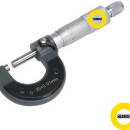 edanust Outside Micrometer 0-25mm/0.01mm With Two Side Carbide Micrometer Screw Gauge image 2