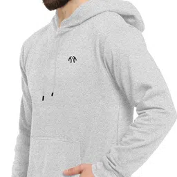 triptee Men Full Sleeve Solid Hooded Sweatshirt image 3