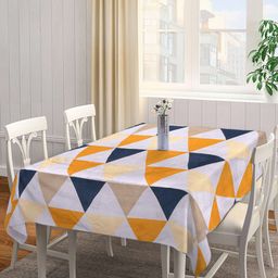 Arrabi Multicoloured Geometric Printed Cotton Blend Table Cover-picture-7