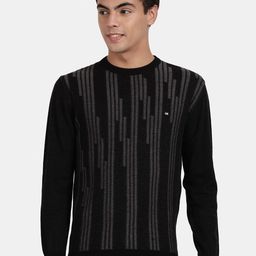 t-base Men Striped Round Neck Pullover Sweater-picture-24