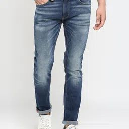 SPYKAR Men Regular Fit Mid-Rise Heavy Fade Cotton Jeans-picture-12
