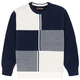 Status Quo Boys Colourblocked Acrylic Pullover Sweater-picture-18