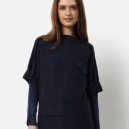 Campus Sutra Self Design Acrylic Pullover image 4