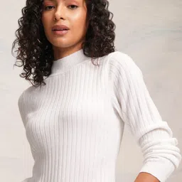 Tokyo Talkies Women Striped Pullover-image-31