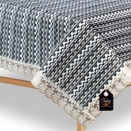 Stylista Grey Waterproof Geometric Print 6 Seater Table Cover-picture-23