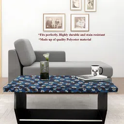 Stylista Grey Floral Waterproof Rectangular 2-Seater Table Cover image 3