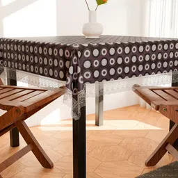 Dakshya Industries Grey Anti Slip 4 Seater Table Cover image 5