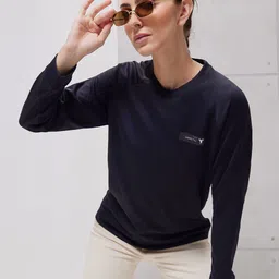 Technosport SS'24 Graphic Printed Round Neck Long Sleeves Dry Fit Pullover Sweatshirt image 2